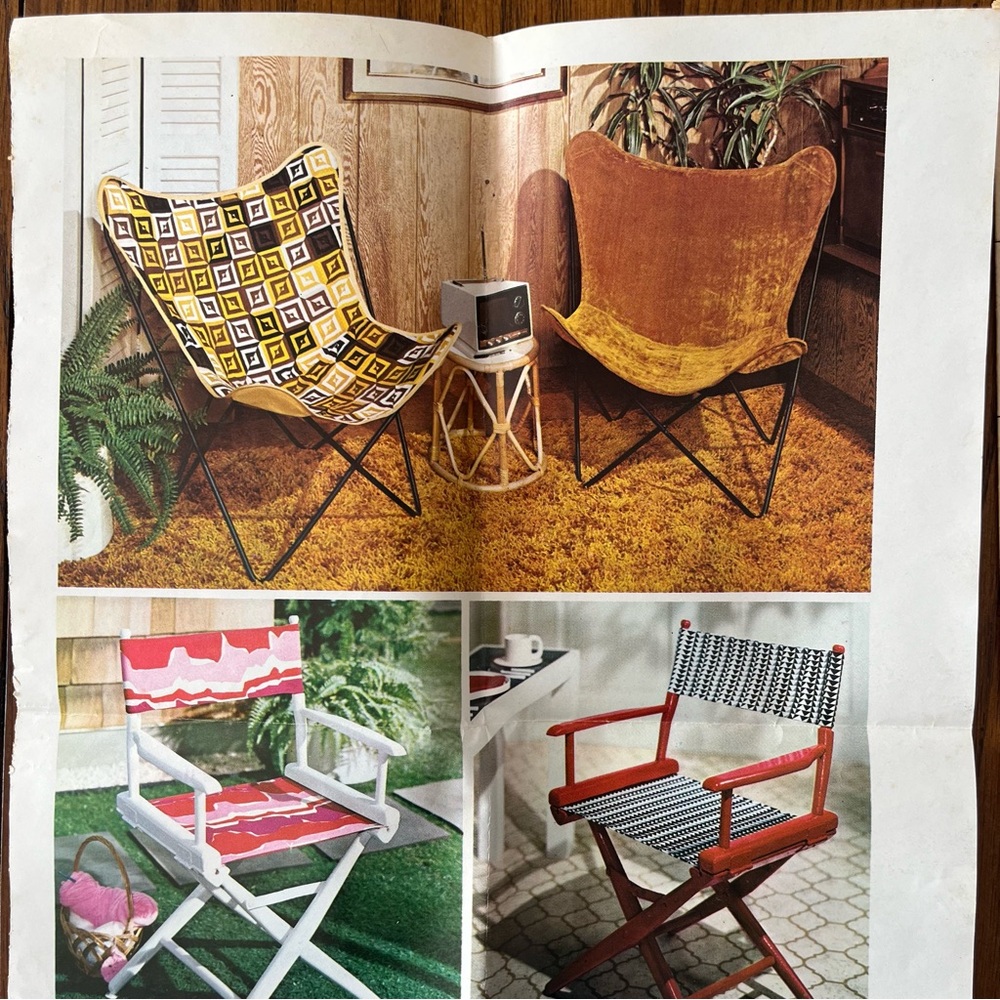 Simplicity Sewing Decorator Pattern 5661 Decorative Slip On Chair Covers 1970s - Picture 2 of 4